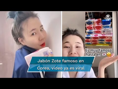 Tiktoker descubre que el jabón Zote es famoso en Corea por ser "natural"