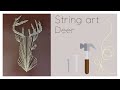 STRING ART | Timelapse | Tutorial | Animal, Deer