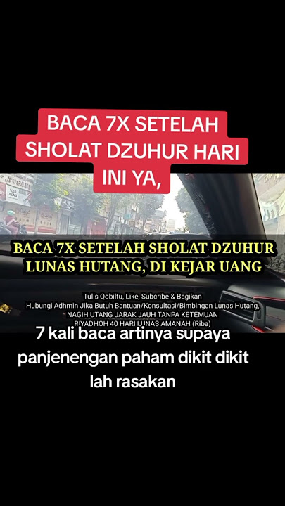 Amalan Membaca Surah Ṣād Ayat 35 7x Selepas Solat Zuhur – Membawa Keberkatan