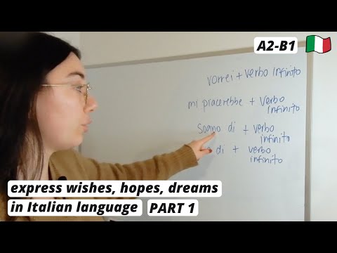 How to express your wishes, hopes in Italian language (beginner to intermediate) (sub)