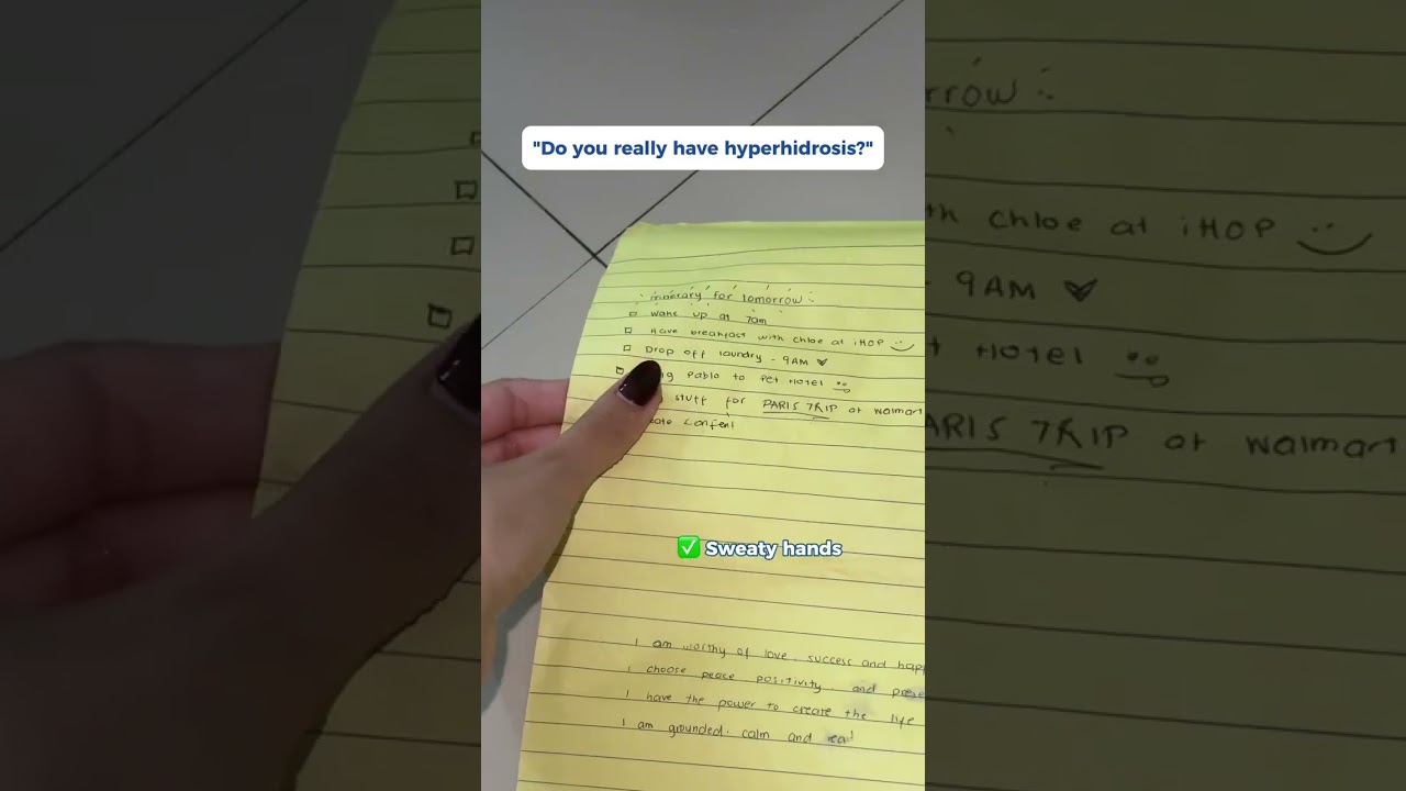 If your hands, feet, or underarms sweat for no reason… this might be your sign 👀