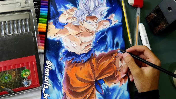 Carlos Arts — 🖋️ Pintura em Progresso do Goku Instinto Superior