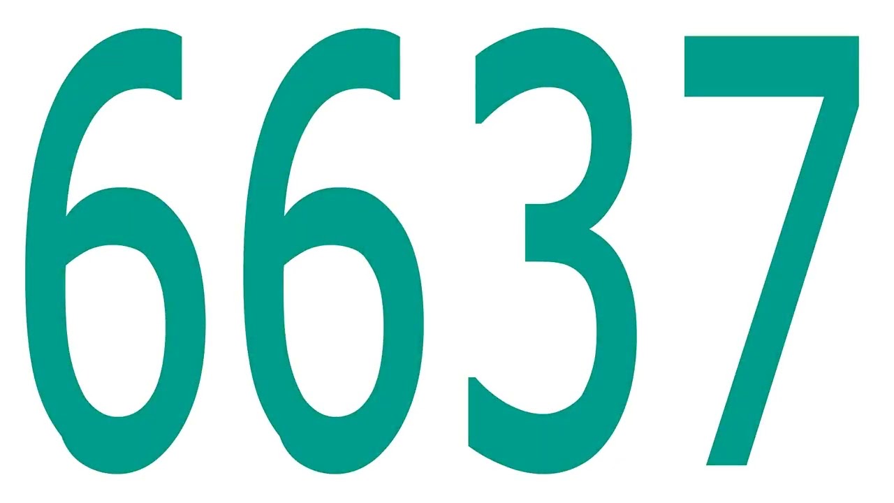 6637