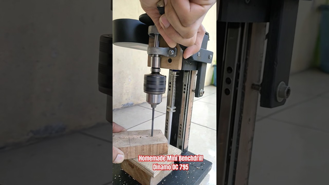 do it yourself ‼️ ide kreatif membuat bor duduk dari Dinamo DC 795 