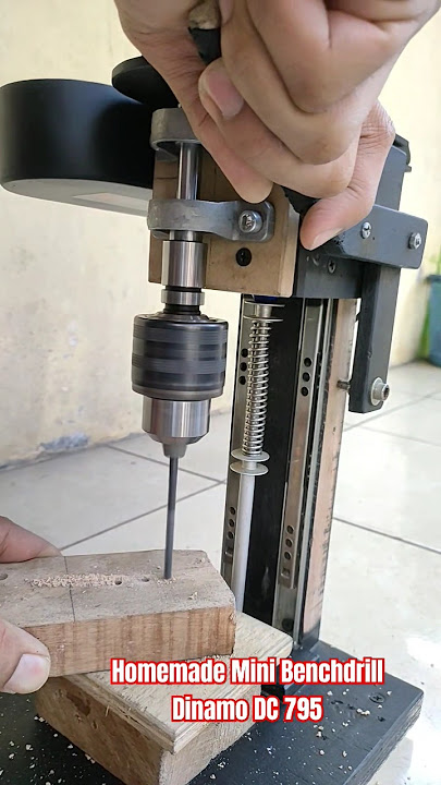 do it yourself ‼️ ide kreatif membuat bor duduk dari Dinamo DC 795 #creative #diy