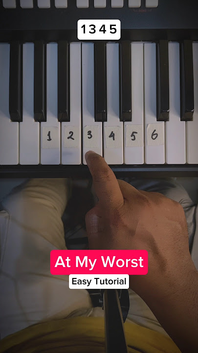 At My Worst - Pink Sweat$ (Easy Piano Tutorial) #pianotutorial #easypiano #pianolesson #pianocover