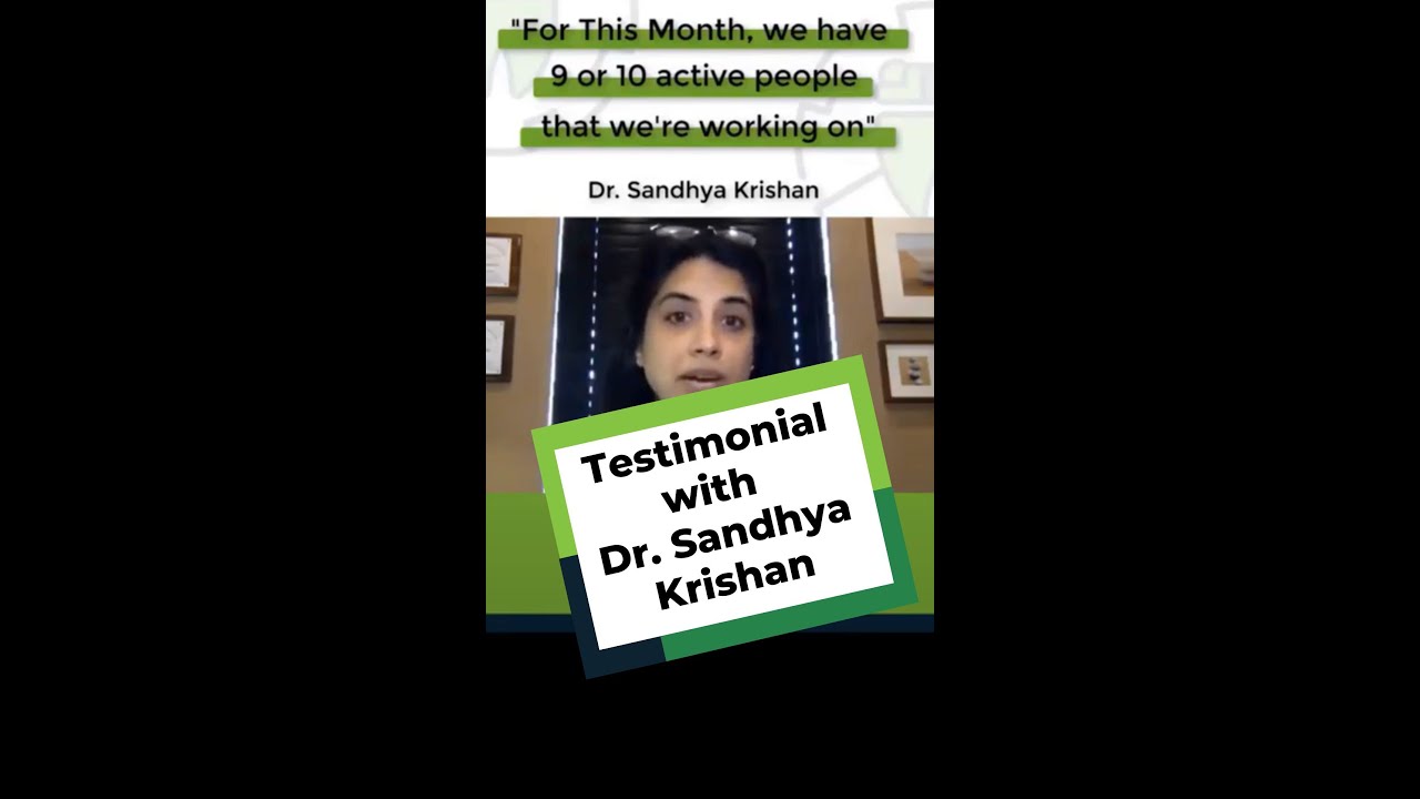 Testimonial Tuesday!! 🎉From Dr. Sandhya Krishnan! - YouTube