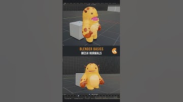 What are “normals” in Blender? 👇 #b3d #blender3d #blendertutorial
