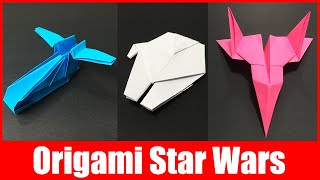 Cool Origami | Star Wars Origami | 4 Ships/Airplanes from Star