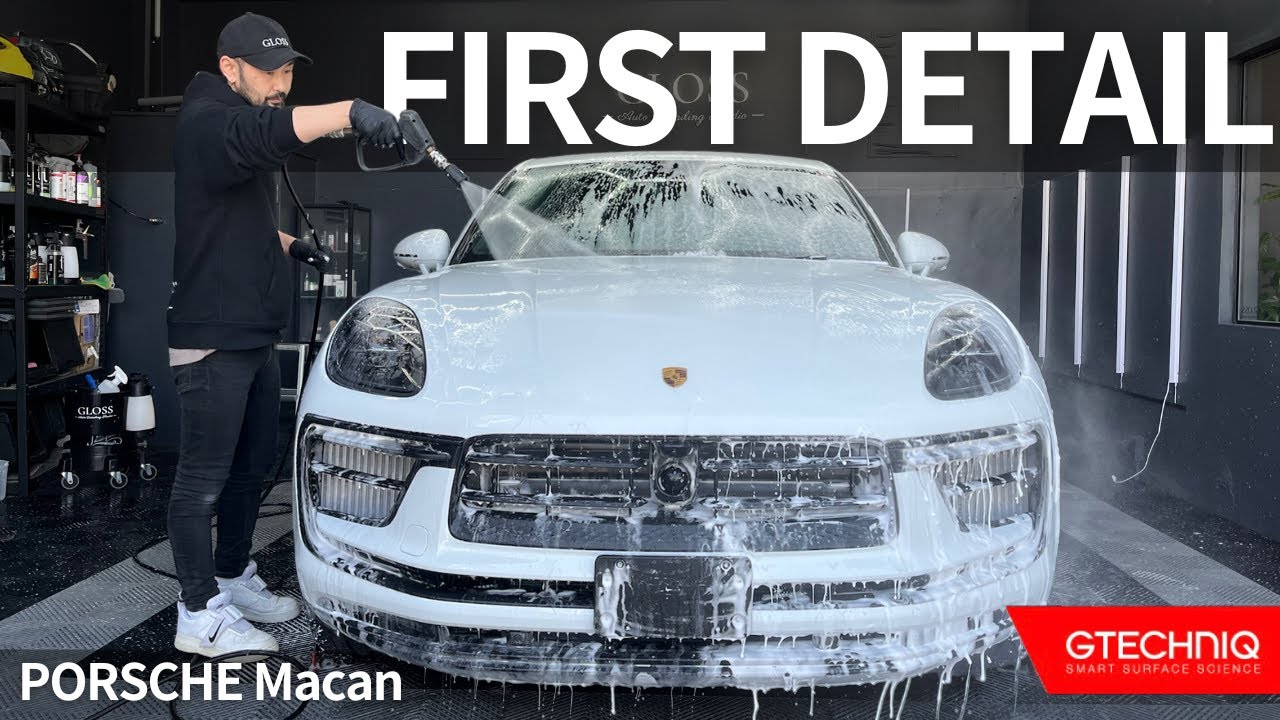 納車すぐのポルシェを細部まできれいに洗車してツヤッツヤのコーティング｜PORSCHE｜COATING｜DETAILING｜GTECHNIQ｜