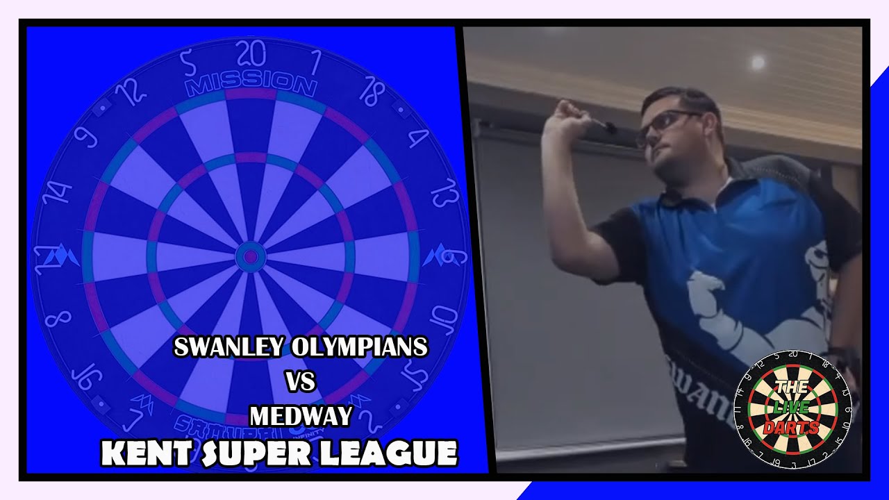 LIVE DARTS Kent Super League Swanley vs Medway YouTube