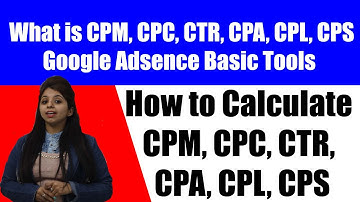 What is Google Adsense CPM, CPC, CPA, CTR, CPL, CPS -Explained | Google Adsense Terms | In Hindi