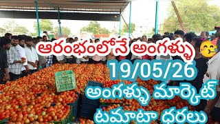 19/05/26 Angallu Tomato Market Price Today || Today Tomato Market Rate In Angallu #today