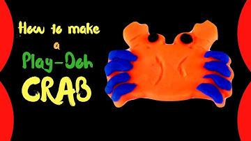 DIY How to make a Crab from Play-Doh|PlayDoh Ocean Animal Crab Fun Creative for Kids Learn Colors