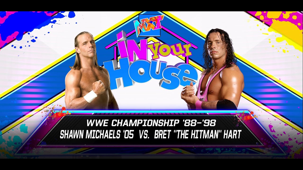 WWE 2K23 (4K UHD) Bret Hart vs. Shawn Michaels Iron Man Match YouTube
