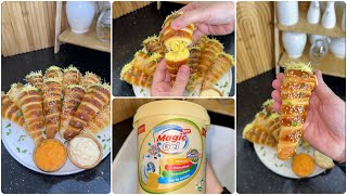  كورني بعجينة قطنية و حشو قوووة في البنة اسهل منهم مكانش😍 اسهل طريقة لتنظيف طراشن المطبخ يخرجو يشعلو