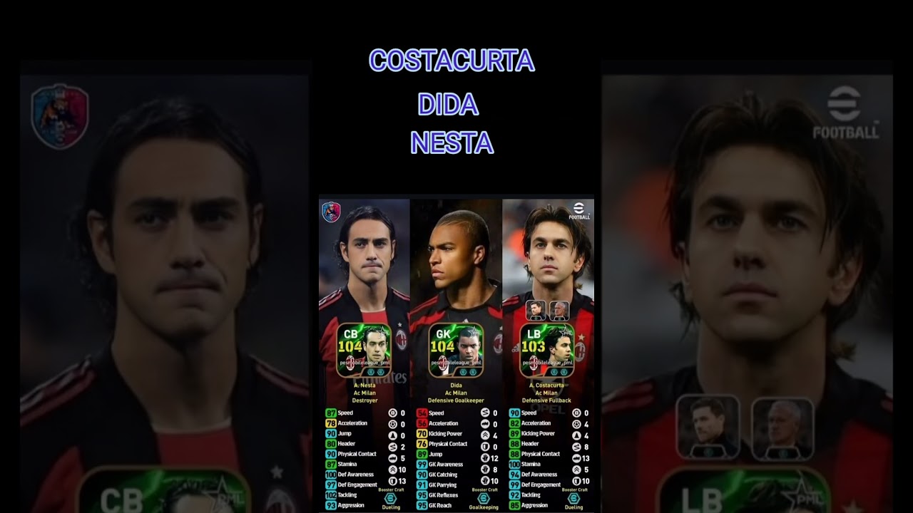 How To Training Dida, Costacurta, Nesta #efootball