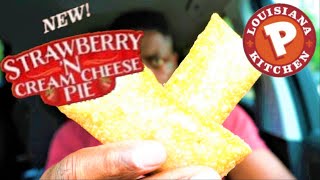 Popeyes® STRAWBERRY CREAM CHEESE PIE Review 🍓🧀🥧