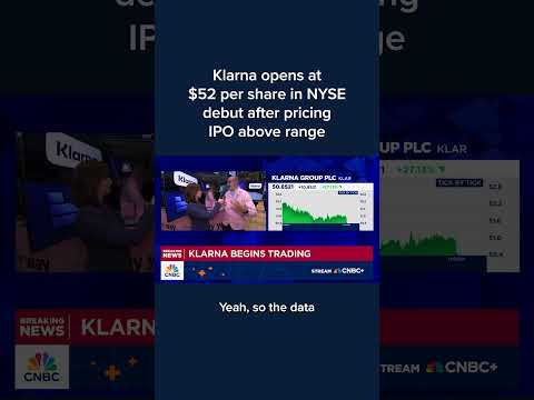 Klarna opens at $52 per share in NYSE debut after pricing IPO above range Episode cover