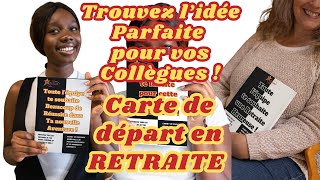 Carte départ Retraite ! Idée Parfaite pour Collègues de Travail