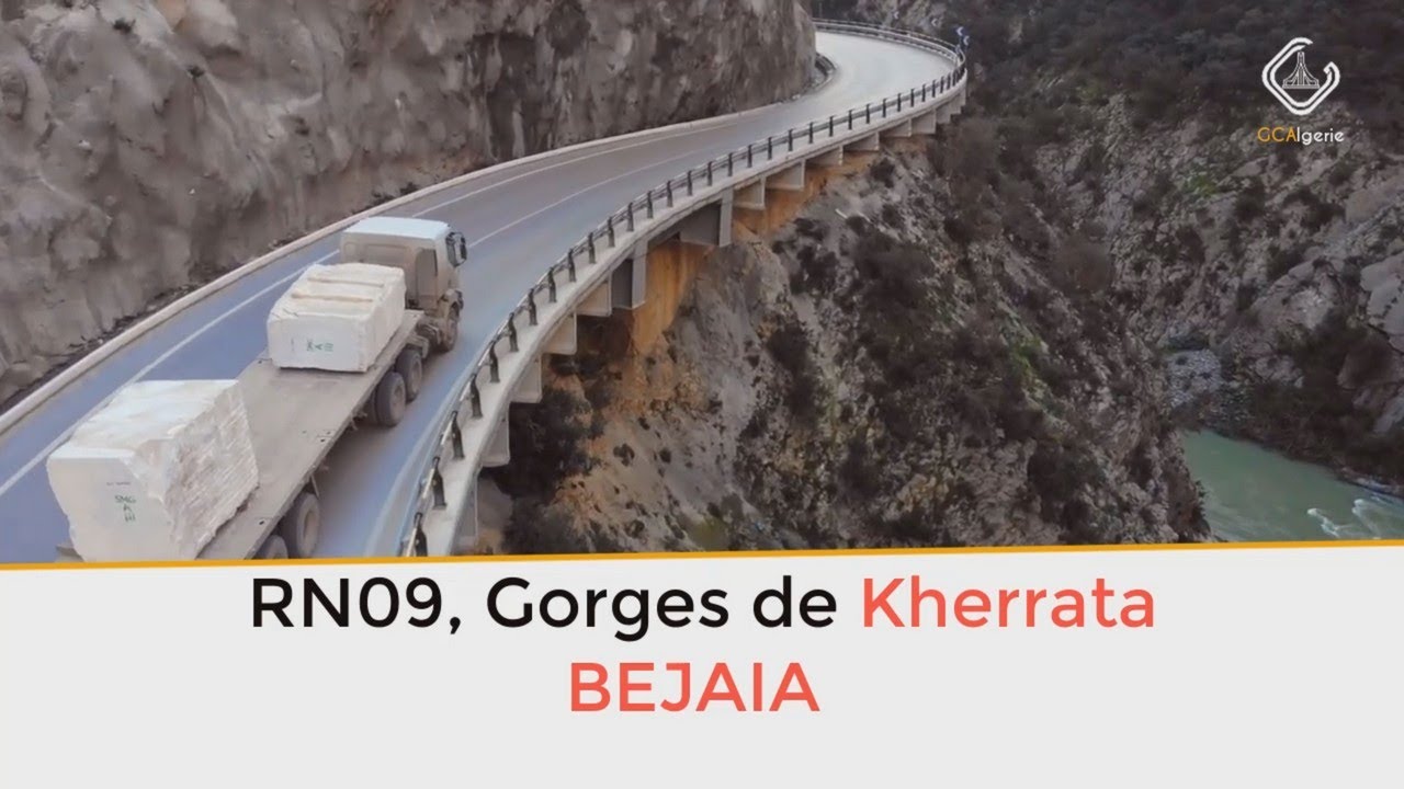 RN09, gorges de Kherrata, Bejaia en Algérie