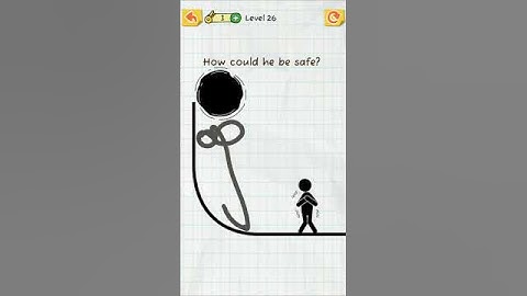 draw 2 save stickman puzzle level 26 #shorts #gaming #gameplay