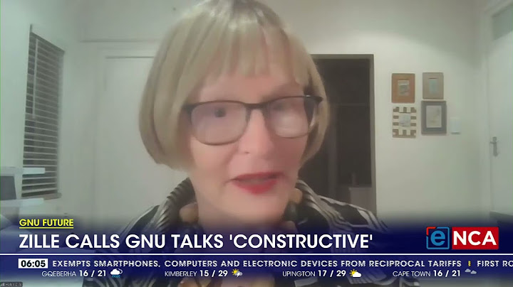 Zille says GNU talks with ANC constructive