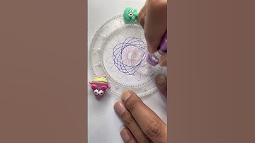 Time Spinning on Paper💫紙の上で回る時間💞종이 위를 도는 시간 #asmr #satisfying #spirograph #relaxing