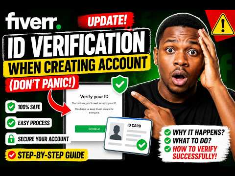 Fiverr ID Verification When Creating an Account Update (Don't Panic!) by DONALD MENTORSHIP ACADEMY 