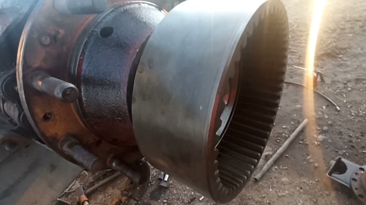 регулировка подшипников ступиц маз на нагрев. - YouTube