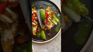 What I eat in a day Part 11 plant based in London... #Shorts #marvinbrxxks