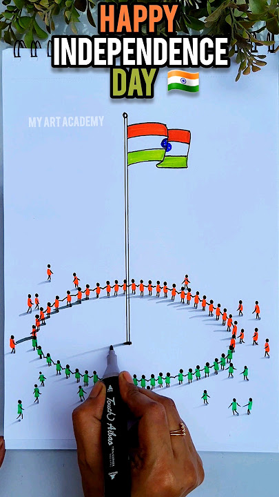 Kese Banaya 😮. Best Kids Competition Winning🏆#independenceday #drawing #trending #shorts #shortsfeed