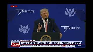 President Donald Trump Recognize H.e President Julius Maada Bio At Fii Priority Summit In Miami Usa