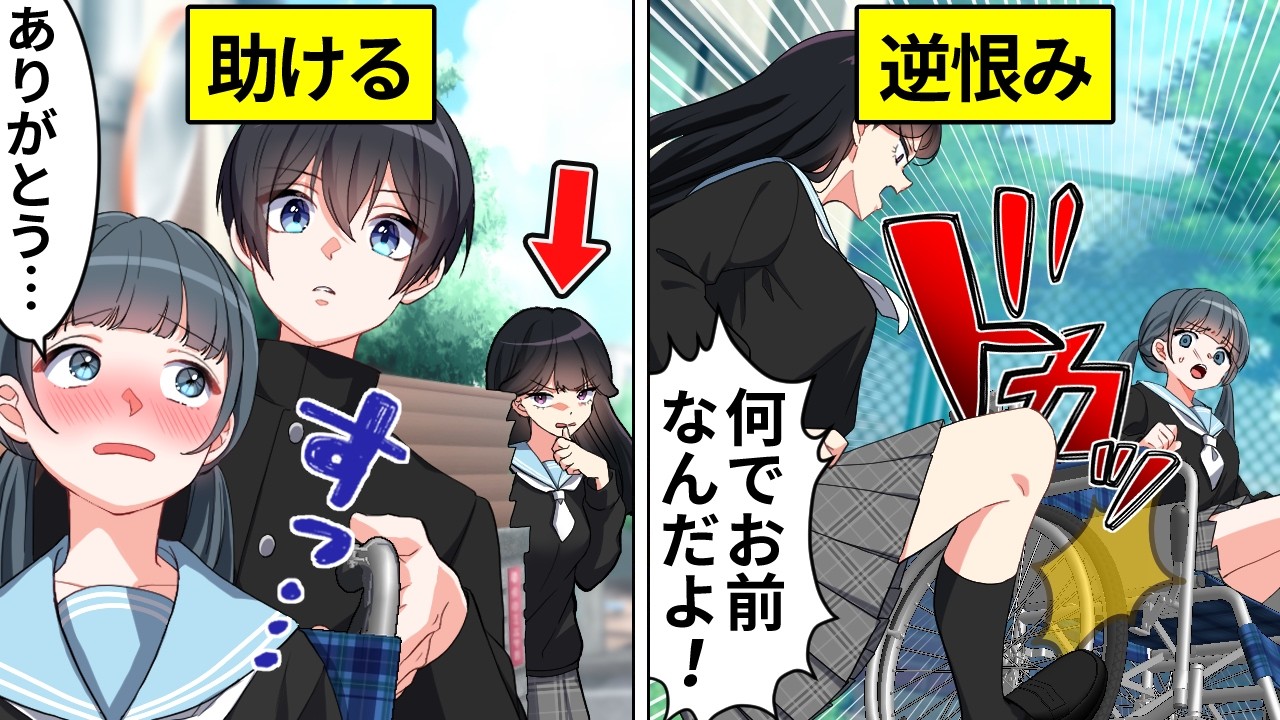 イケメンが車椅子の女子を助けたらヤバいことになりました【アニメ】【漫画】