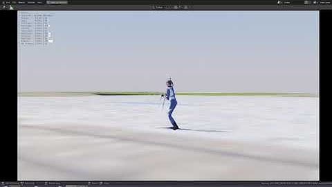 UPBGE 0.0.3  test  project of skiing