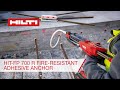 Hilti HIT-FP 700 R Adhesive Anchor - Features and Benefits