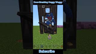 Door-Breaking Huggy Wuggy#minecraft #poppyplaytimechapter5