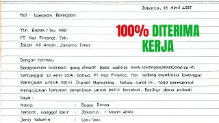 How to Write a Correct Job Application Letter According to EYD or PUEBI Writing Format