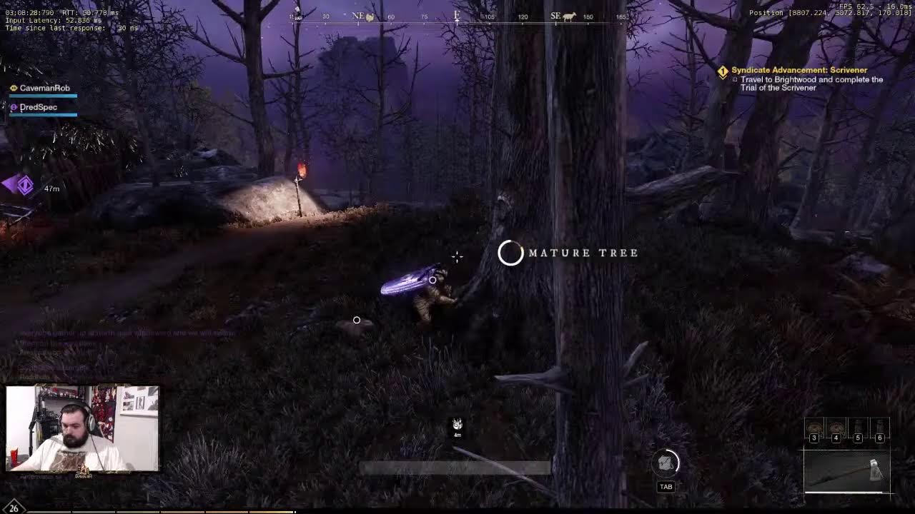 LIVE. Caveman set fire to New world