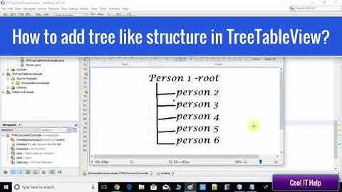 JFXTreeTableView Tutorial | How to add Tree data rows?(using Fxml) Tutorial Part#3