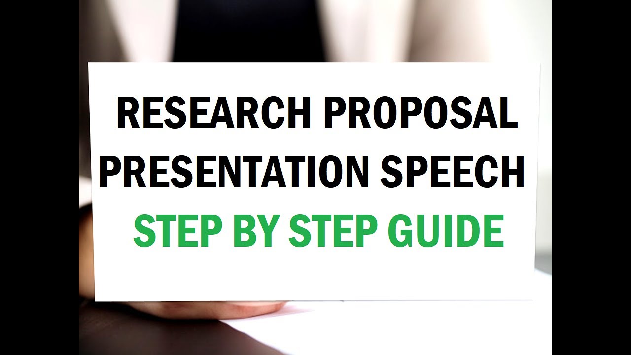 proposal presentation speech