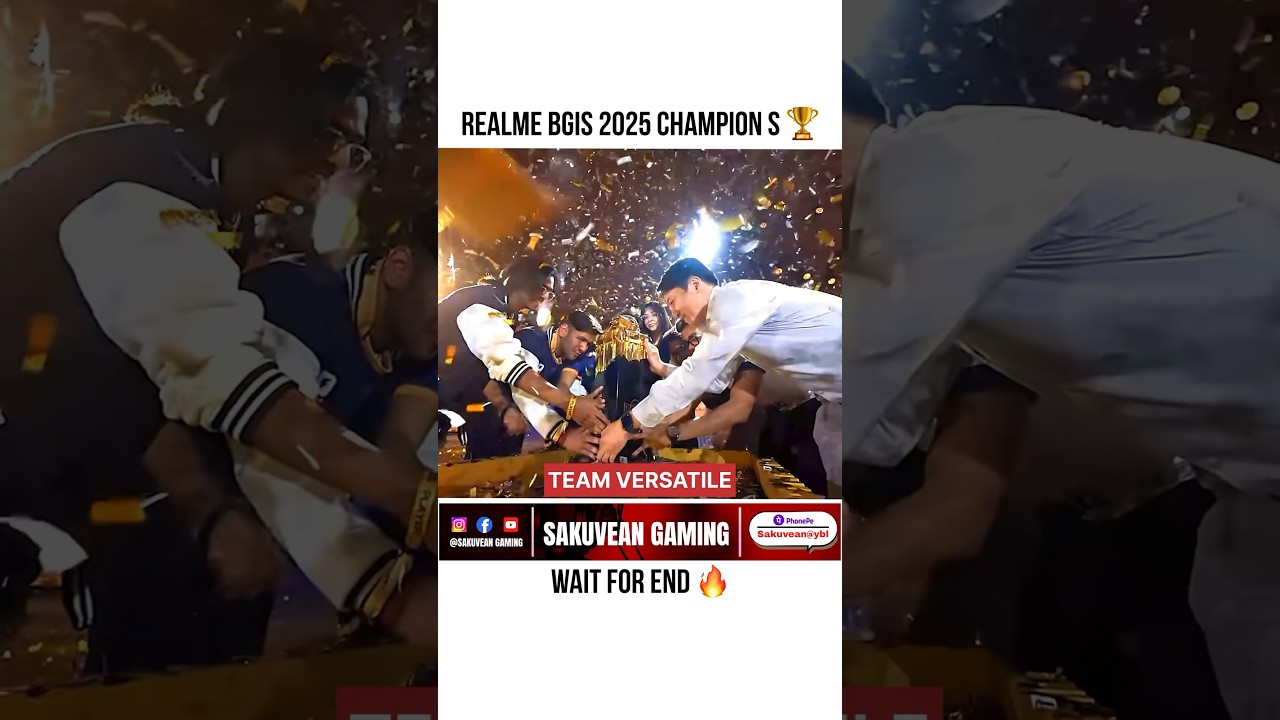 TEAM VERSATILE REALME BGIS CHAMPIONS 🏆 2025
