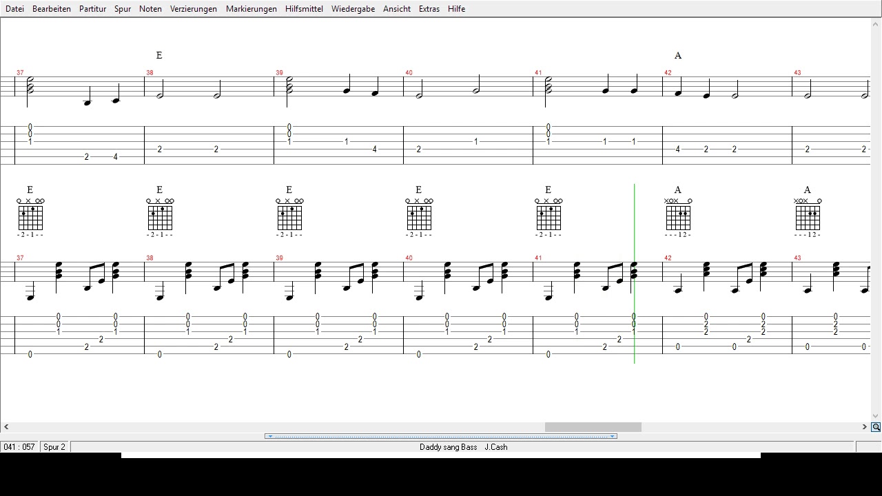 Johnny Cash Daddy Sang Bass Tabs YouTube
