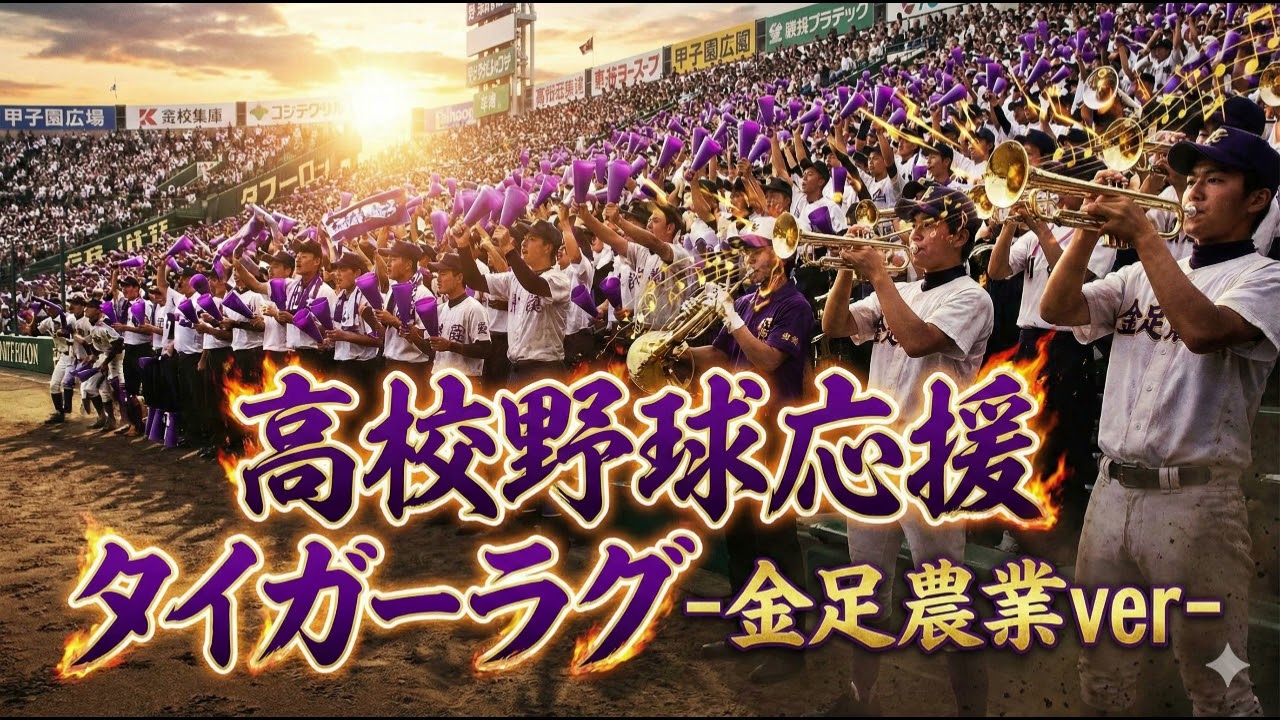【高校野球応援】タイガーラグ金足農業ver#応援歌 #高校野球