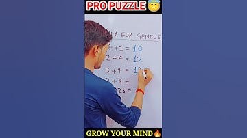 Puzzle For Genius 🤗 || Maths Magic #shorts #mathstricks #puzzles #mathsmagic #protricks