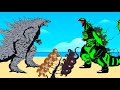 Evolution Of Radiation Shin Godzilla  Vs Team Godzilla Earth | Godzilla Cartoon Compilation