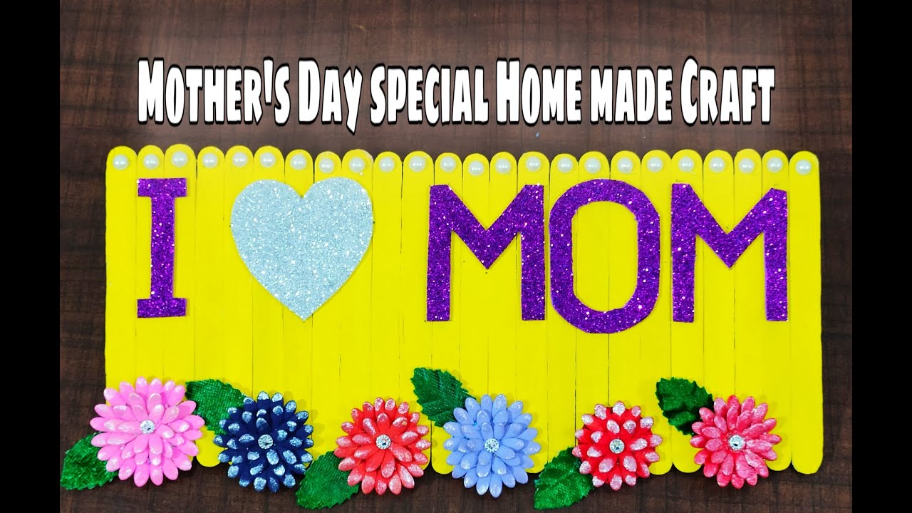 DIY Mothers day gift idea Mothers Day Craft Ice cream sticks craft