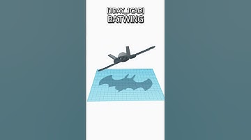 [1DAY_1CAD] BATWING #shorts #tinkercad #project