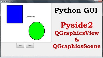 Python GUI - Pyside2 QGraphicsView & QGraphicsScene
