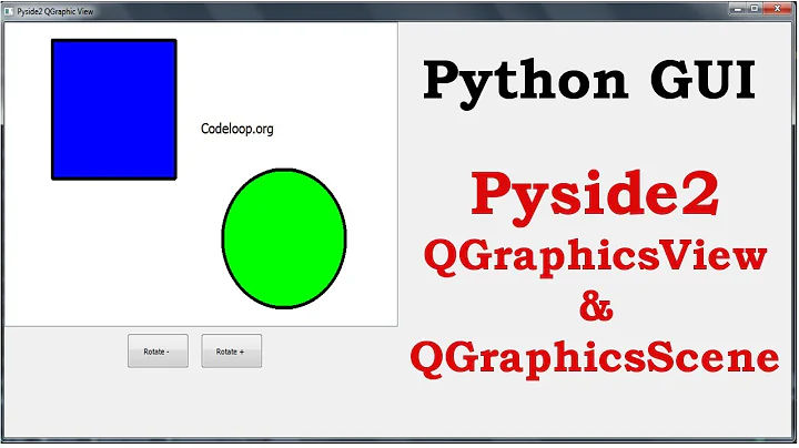 Python GUI - Pyside2 QGraphicsView & QGraphicsScene